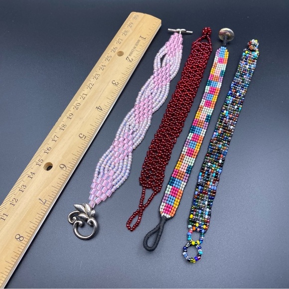 Trendy Seed Bead Bracelet Set - Picture 5 of 7
